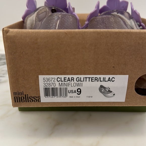 Mini Melissa Flower shoes purple size 9 - Picture 6 of 6